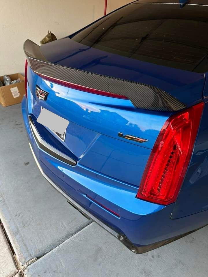 2016 - 2019 Cadillac ATS-V Sedan | Carbon Fiber SDP Style Rear Trunk Lid Spoiler Wing